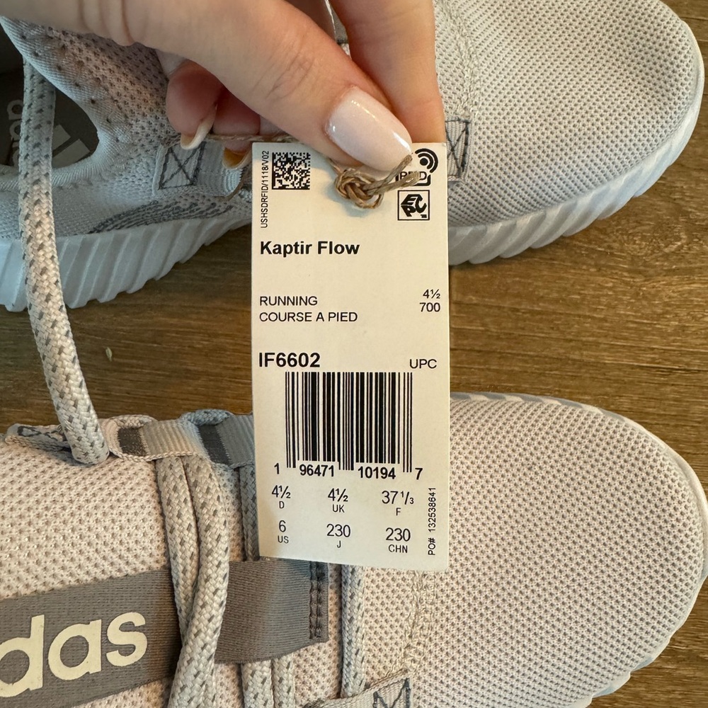 NWT adidas Gray Mesh Athletic Shoes - Picture 5 of 5